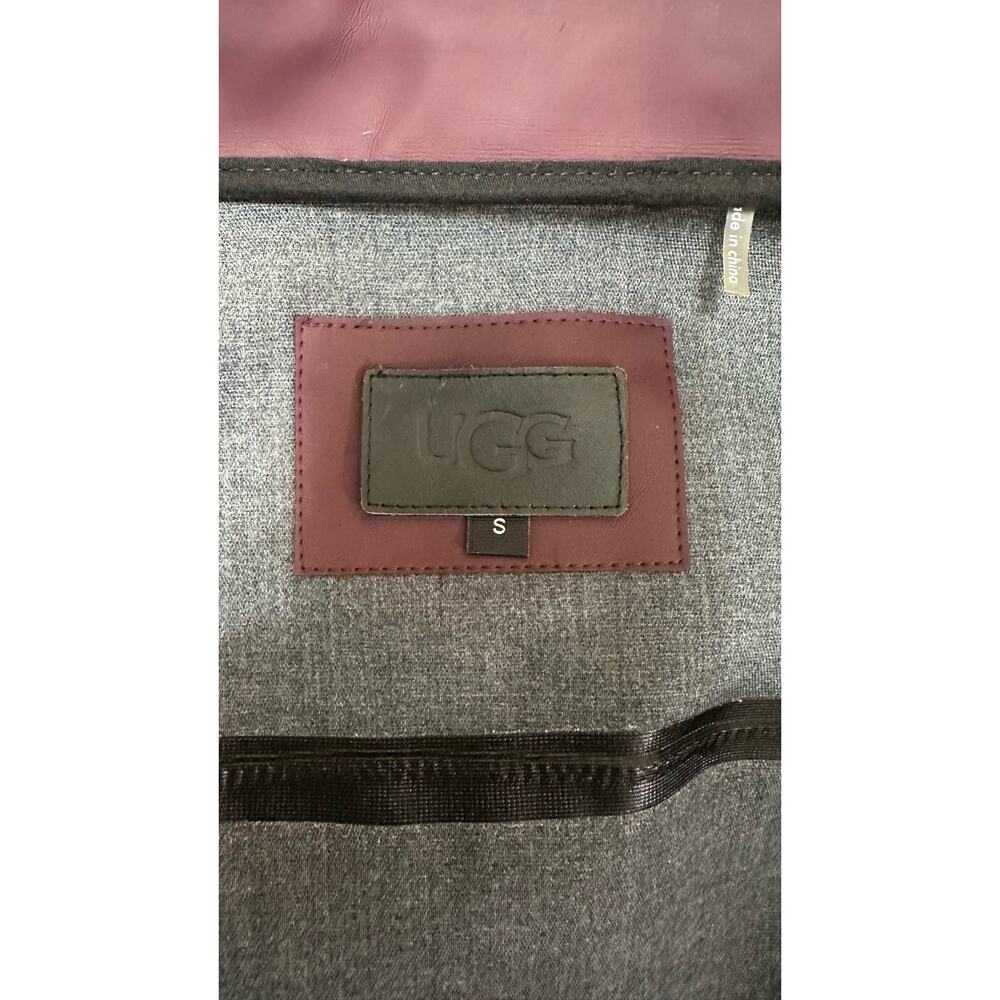 UGG Rylie Rain Jacket Trench - Women's Small - Rubberized - Burgundy - Picture 10 of 11